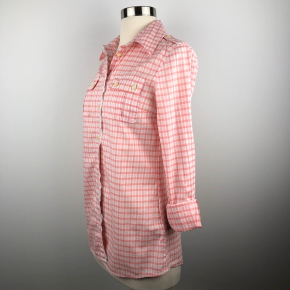 Banana Republic Plaid Button Down Shirt XS - Picture 4 of 8